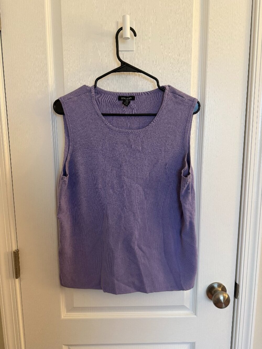 Spring + Mercer Lavender Sleeveless Knit Shell XL